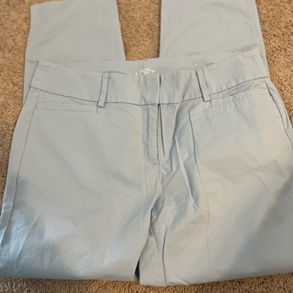 Ann Taylor Loft Sky Blue Ankle Pants